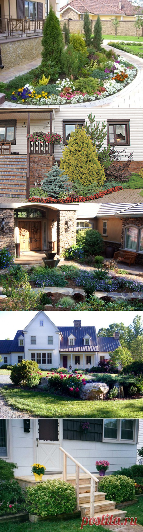 Входная зона на даче, оформление — 6 соток