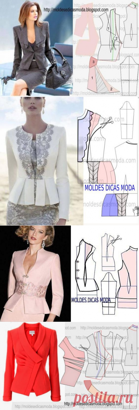 Моделируем шикарный жакет — Сделай сам, идеи для творчества - DIY Ideas