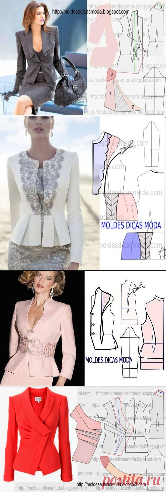 Моделируем шикарный жакет — Сделай сам, идеи для творчества - DIY Ideas