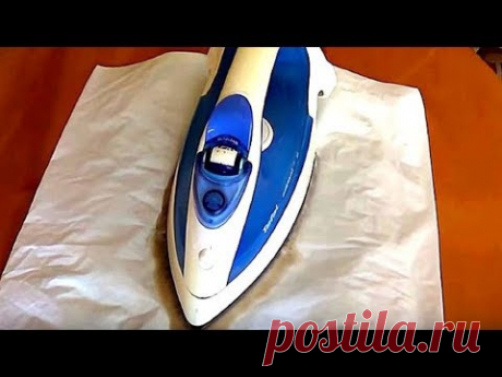 Как почистить утюг. Очень просто.