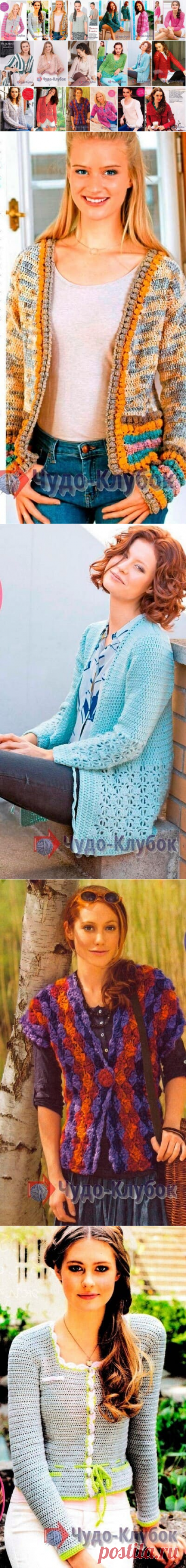 Жакеты для женщин вязаные крючком *❤️️ ЧУДО-КЛУБОК.рУ ➲ официальный сайт вязания ✶