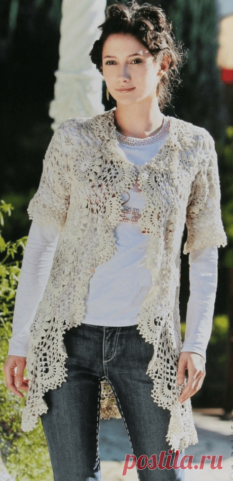 CROCHET JACKET. CROCHET JACKET. FREE DIAGRAM.