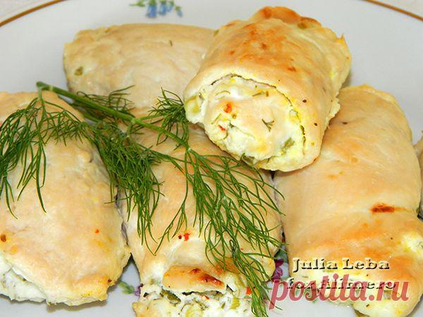 Куриные рулетики с творогом и Активией / Рецепты с фото