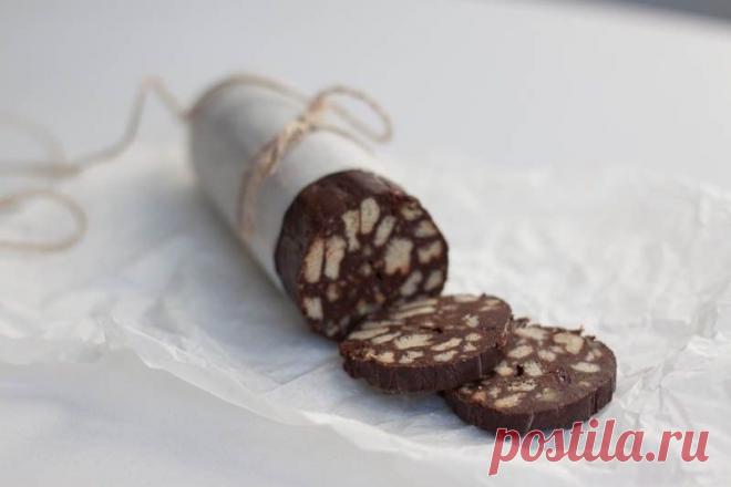 Шоколадная колбаса (с шоколадом)