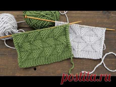 Узор «Зигзаг» спицами 💤 «Zigzag» knitting pattern