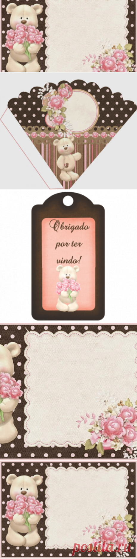 Osito con Rosas: Invitación e Imprimibles Gratis para Fiestas. | Oh My 15 Años!