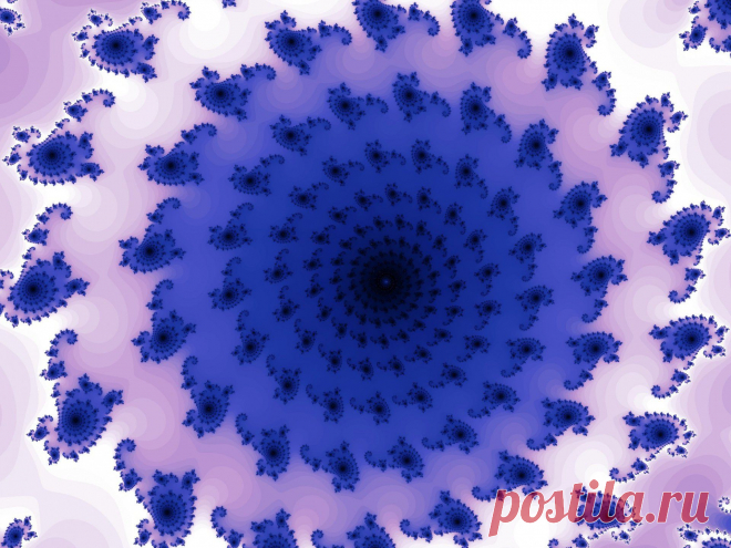 Blau Fraktalspirale  Kostenloses Stock Bild HD - Public Domain Pictures