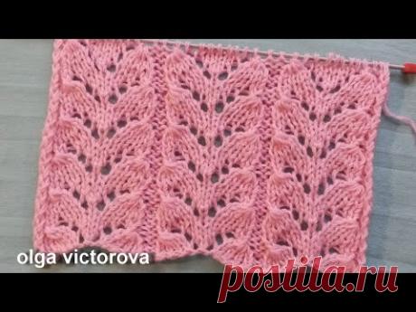 Ажурные дорожки 674 Узоы Вязание спицами