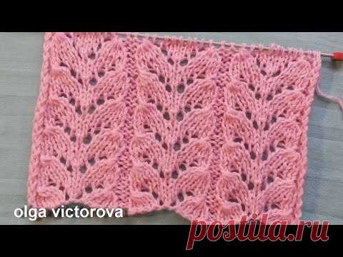Ажурные дорожки 674 Узоы Вязание спицами