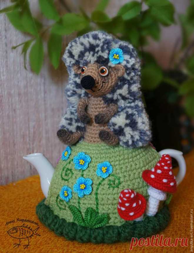 Вяжем грелку на чайник "Ежик" - Ярмарка Мастеров - ручная работа, handmade