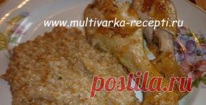 Пшеничная каша и курица в мультиварке