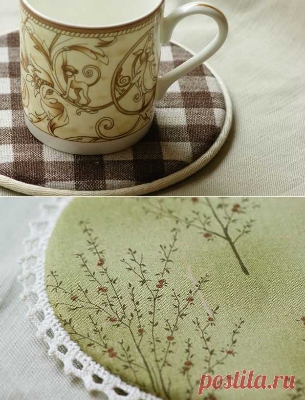 Подставка под кружку из старых компьютерных дисков