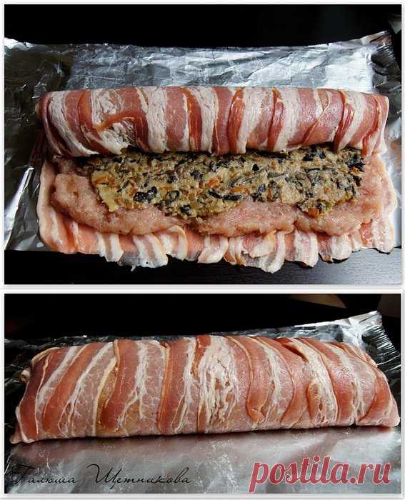 КУРИНЫЙ РУЛЕТ С ГРИБАМИ