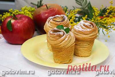 Краффины с яблоками (булочки из ложного слоеного теста). Рецепт с фото / Готовим.РУ