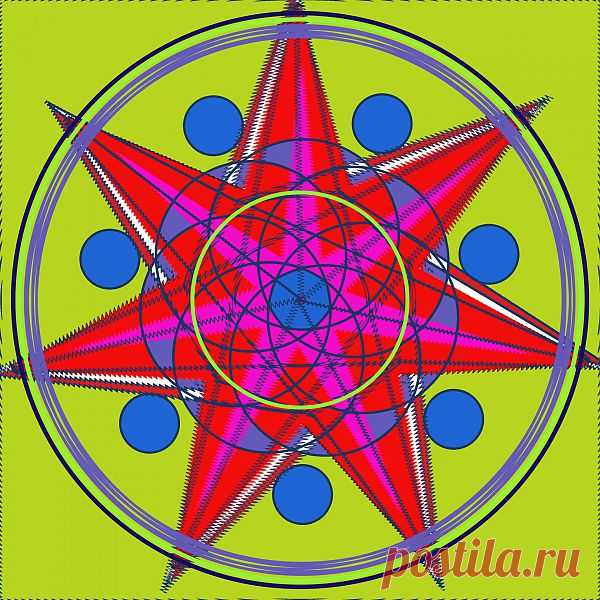Patterned Digital Mandala  Free Stock Photo HD - Public Domain Pictures
