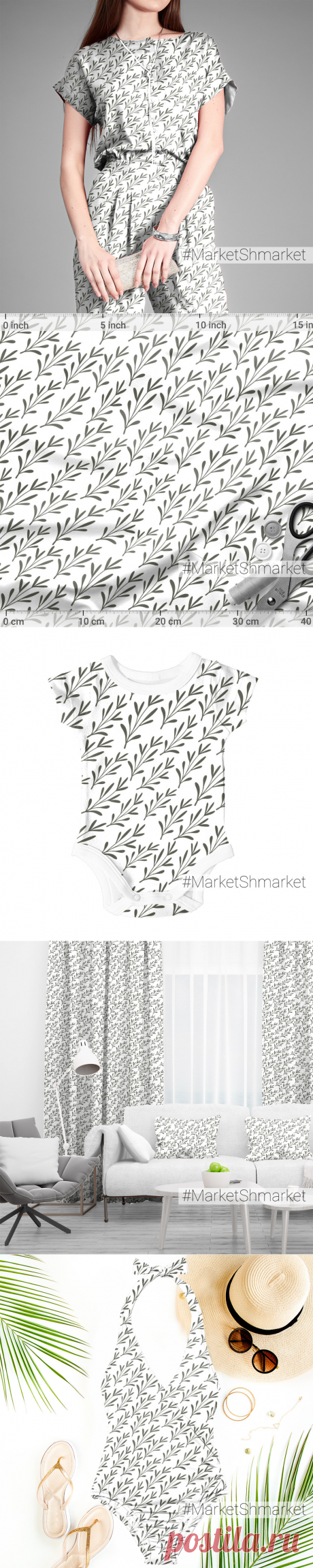 Ткань Травка - закажи на #MarketShmarket.com любая ткань с любым принтом