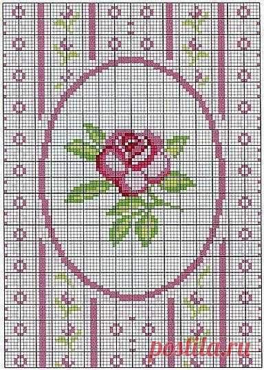 cross stitch chart. | grids/graphs