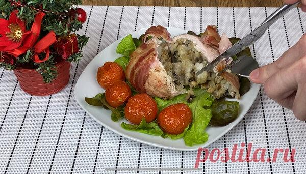 Взял свинину, грибы и бекон и вот что получилось!