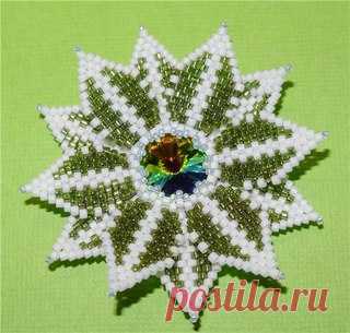 Цветочная брошь из бисера.

#бижутерия #украшения @biserok #бисероплетение #biserok