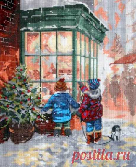Вышивка "Toy Shop Window" | Скачать схему бесплатно