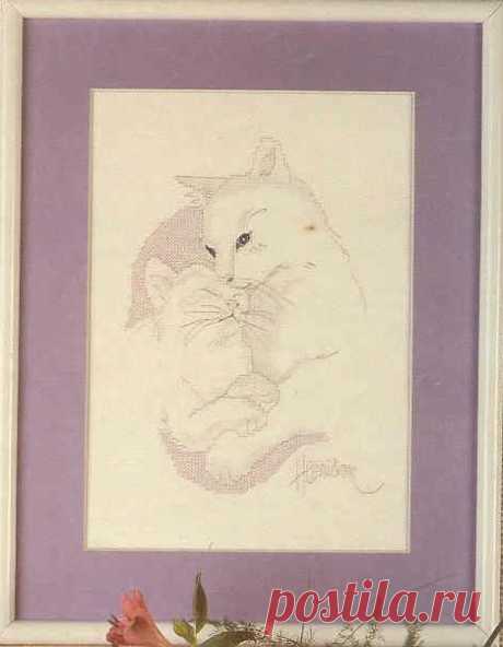 Кошки с котятами. Три схемы