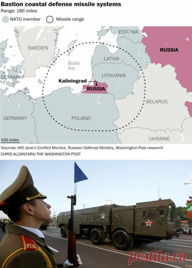 WASHINGTON POST ПОКАЗАЛА, КТО В ЕВРОПЕ В ЗОНЕ ПОРАЖЕНИЯ РОССИЙСКИХ РАКЕТ