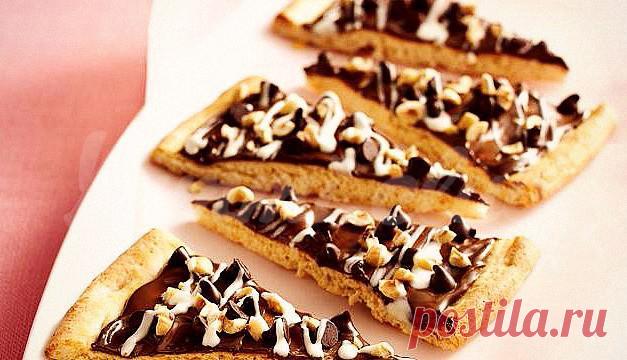 Шоколадная пицца ~ Домашние рецепты Как приготовить 