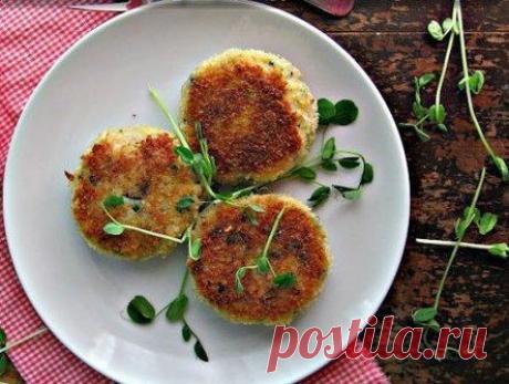 Картофельные котлеты с рисом