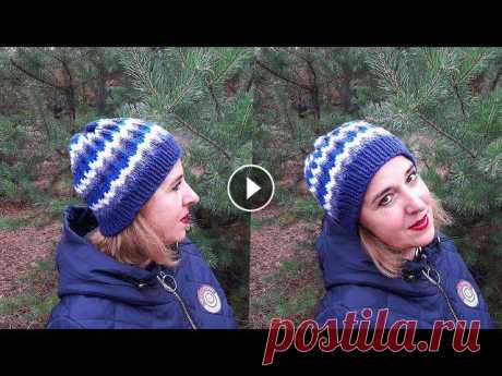ЖЕНСКАЯ ШАПКА СПИЦАМИ ИЗ ОСТАТКОВ ПРЯЖИ!!! ШАПКА УЗОРОМ ЛЕНИВЫЙ ЖАККАРД - супер просто и быстро!

свитер для мальчика из толстой пряжи