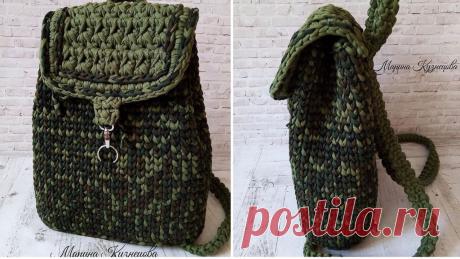 Как связать рюкзак из пряжи