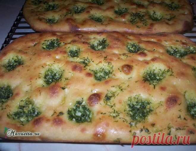 Фокачча с укропом и чесноком - лучший рецепт.