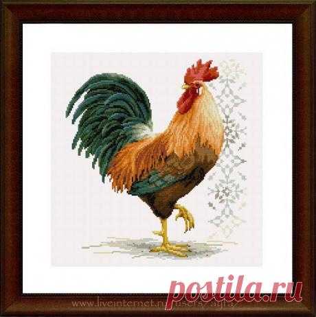 Вышивка крестом, схемы Петух Jacry Lonen