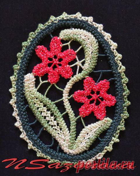 Мастер-класс : Мастер-класс по вязанию салфетки в виде пасхального яйца | Журнал Ярмарки Мастеров