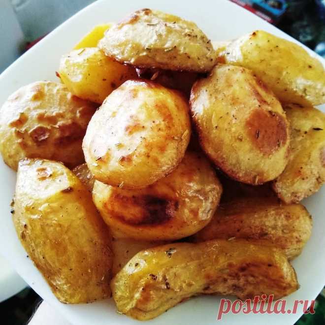 печеная картошка в фольге на костре