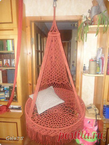 Мастер-класс плетения  кресло-гамаке в стиле макраме