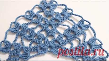 КРАСИВАЯ ШАЛЬ КРЮЧКОМ.