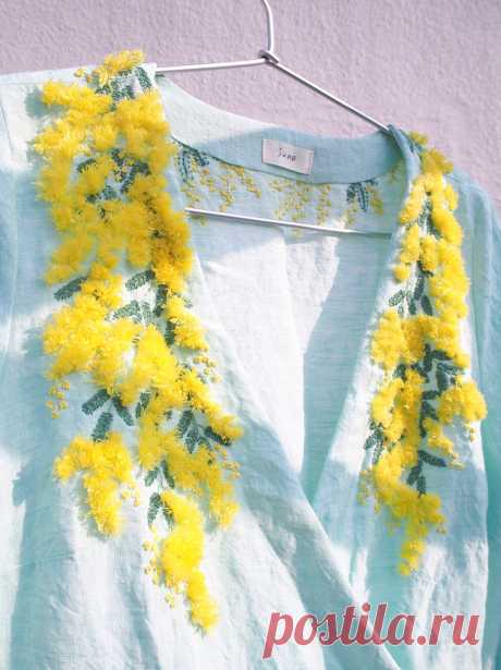 Clever Embroidery Placement Turns Ordinary Clothes into Wearable Art