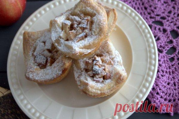 Кексы с пряными яблоками из слоеного теста | CityWomanCafe.com