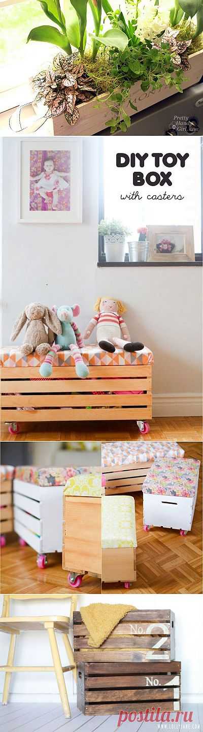 Мебель для быта из деревянных ящиков / Я - суперпупер