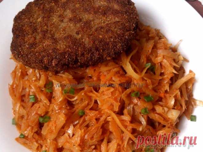 Капуста тушеная с карри