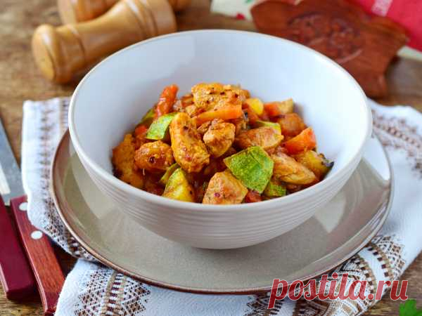 Рагу из индейки и кабачков — рецепт с фото пошагово