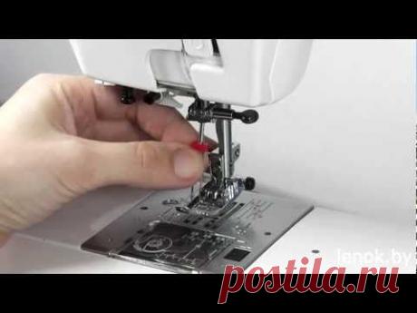 Как шить двойной иглой - YouTube