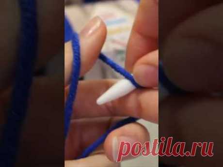 КАк набрать ПЕТЛИ ЗА 10 СЕК для новичков #секретывязанияотириныакман