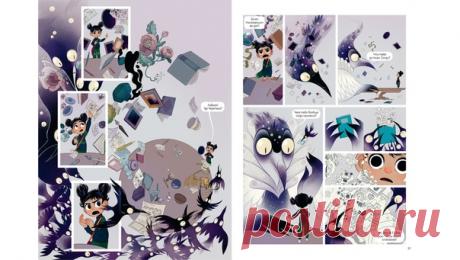 💬 «Дом черепахи» — от набросков до готовых иллюстраций В подборке иллюстраций этой недели процесс создания целого разворота из прекрасного комикса «Дом черепахи». Посмотрите, как трансформировались оригинальные идея Лорены Альварес и какой красивый рисунок из этого получился. А самые глазастые даже заметят, что изначально в комиксе планировалось камео главного антагониста первой части. Нашли? 😉 📘 Заказывайте прекрасный «Дом черепахи» за 518р. до конца недели → mif.to/vklights2…