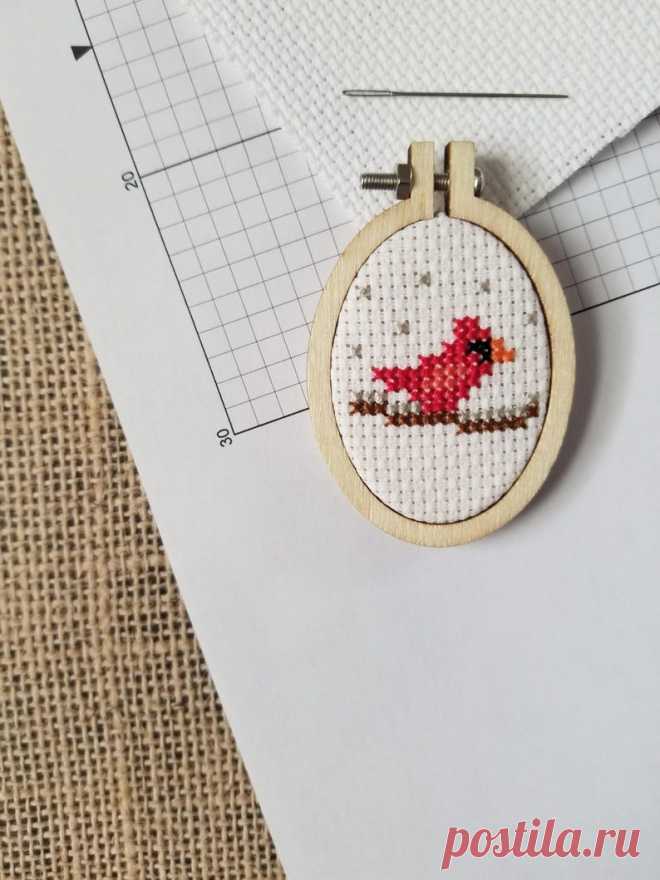Counted Cross Stitch Winter Cardinal and Joy Minis 2 Patterns PDF Download - Etsy España
