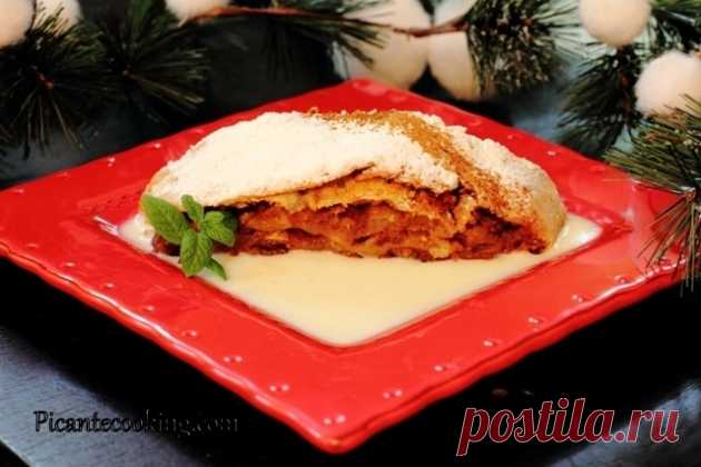 Австрійський яблучний штрудель | Picantecooking