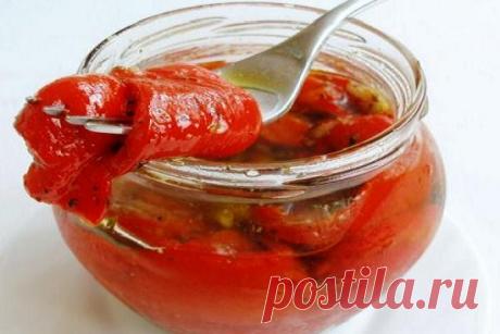 Печеный перец на зиму или рецепт вкусной закуски из перца | Чудесная Ложечка