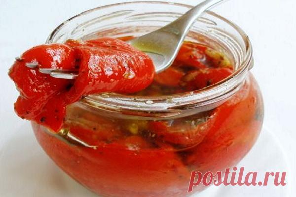 Печеный перец на зиму или рецепт вкусной закуски из перца | Чудесная Ложечка