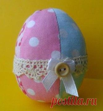 Яйцо из ткани, мастер класс своими руками
