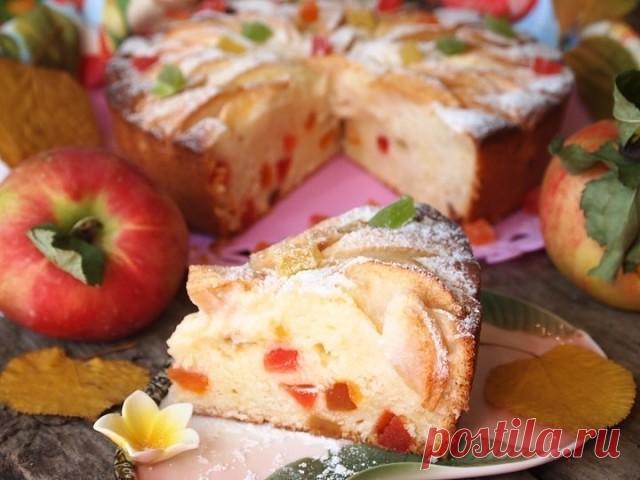 Творожно-яблочный пирог 